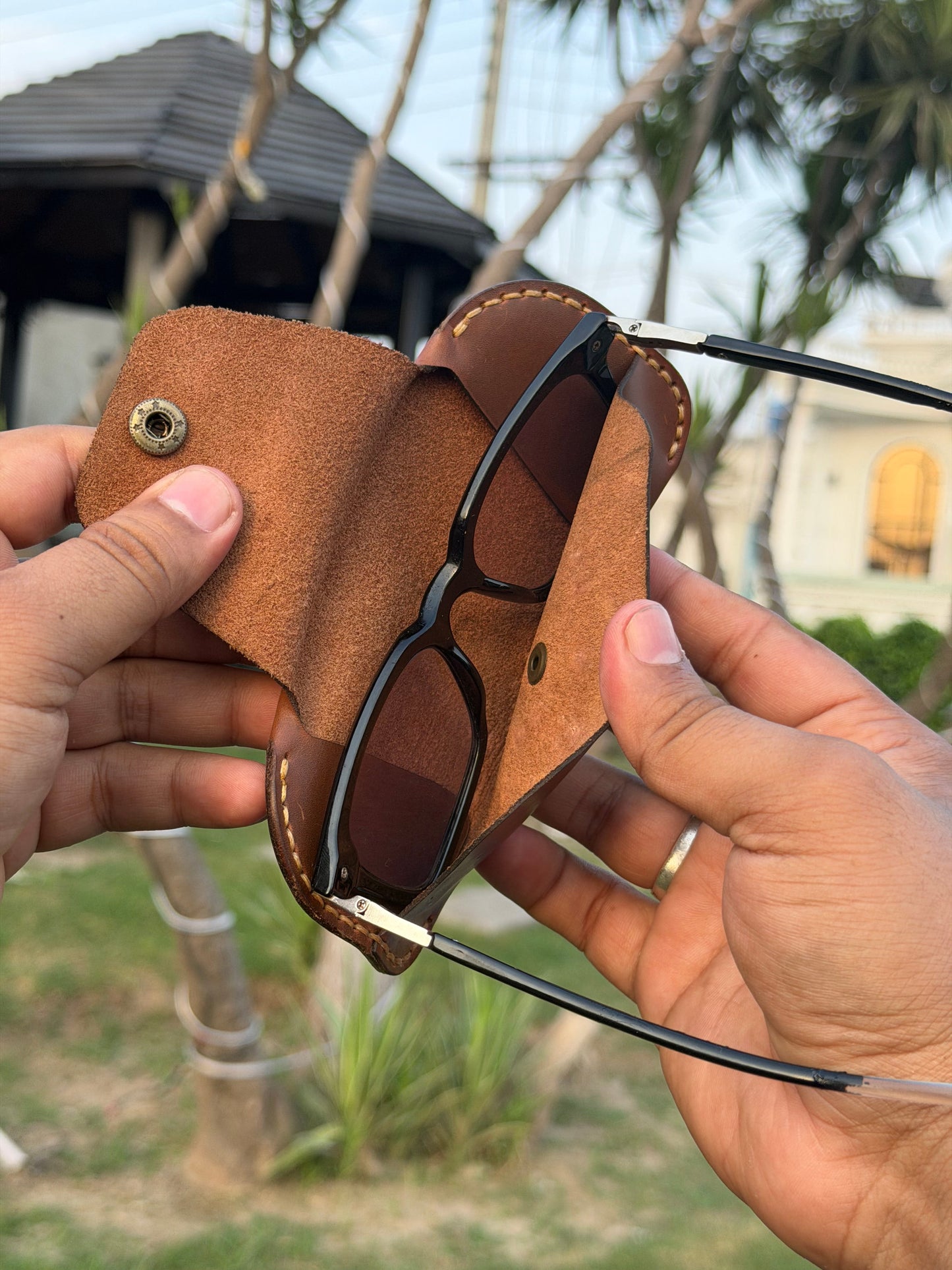 GOAT Leather Sunglasses Cover/Pouch