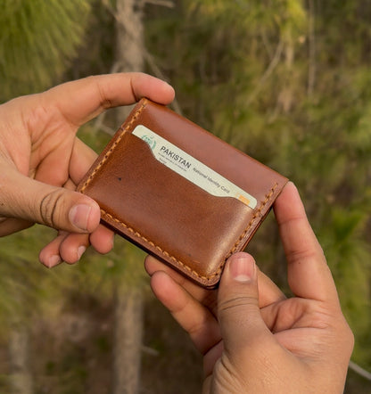 Vertical Leather Card Holder