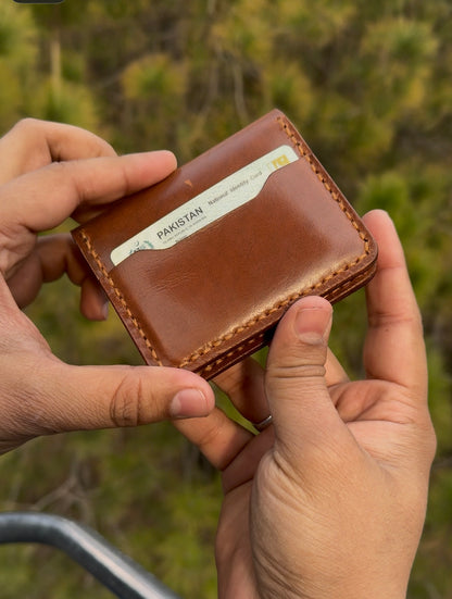 Vertical Leather Card Holder