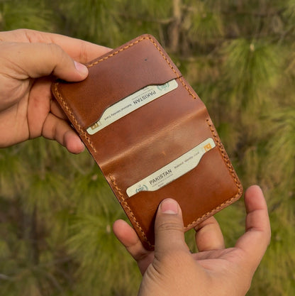 Vertical Leather Card Holder