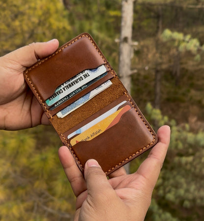 Vertical Leather Card Holder