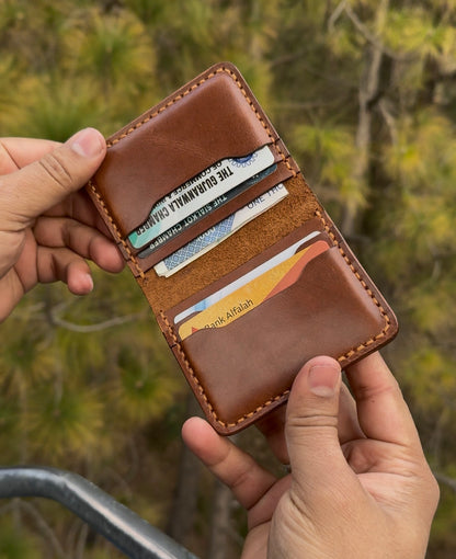 Vertical Leather Card Holder