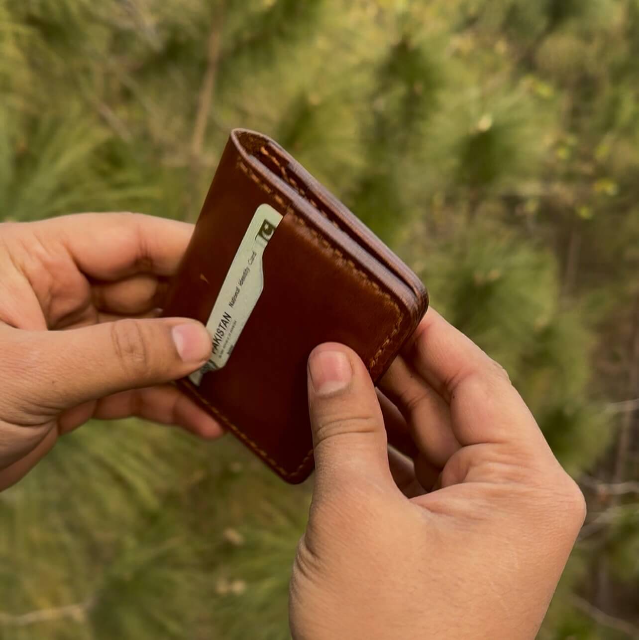 Pure Leather (Vertical Leather Card Holder)