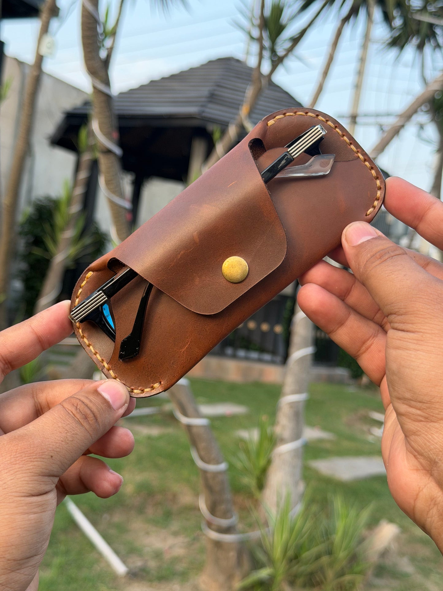 GOAT Leather Sunglasses Cover/Pouch