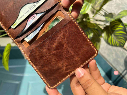 ARABIC ROVER GOAT LEATHER - Vertical Card Holder