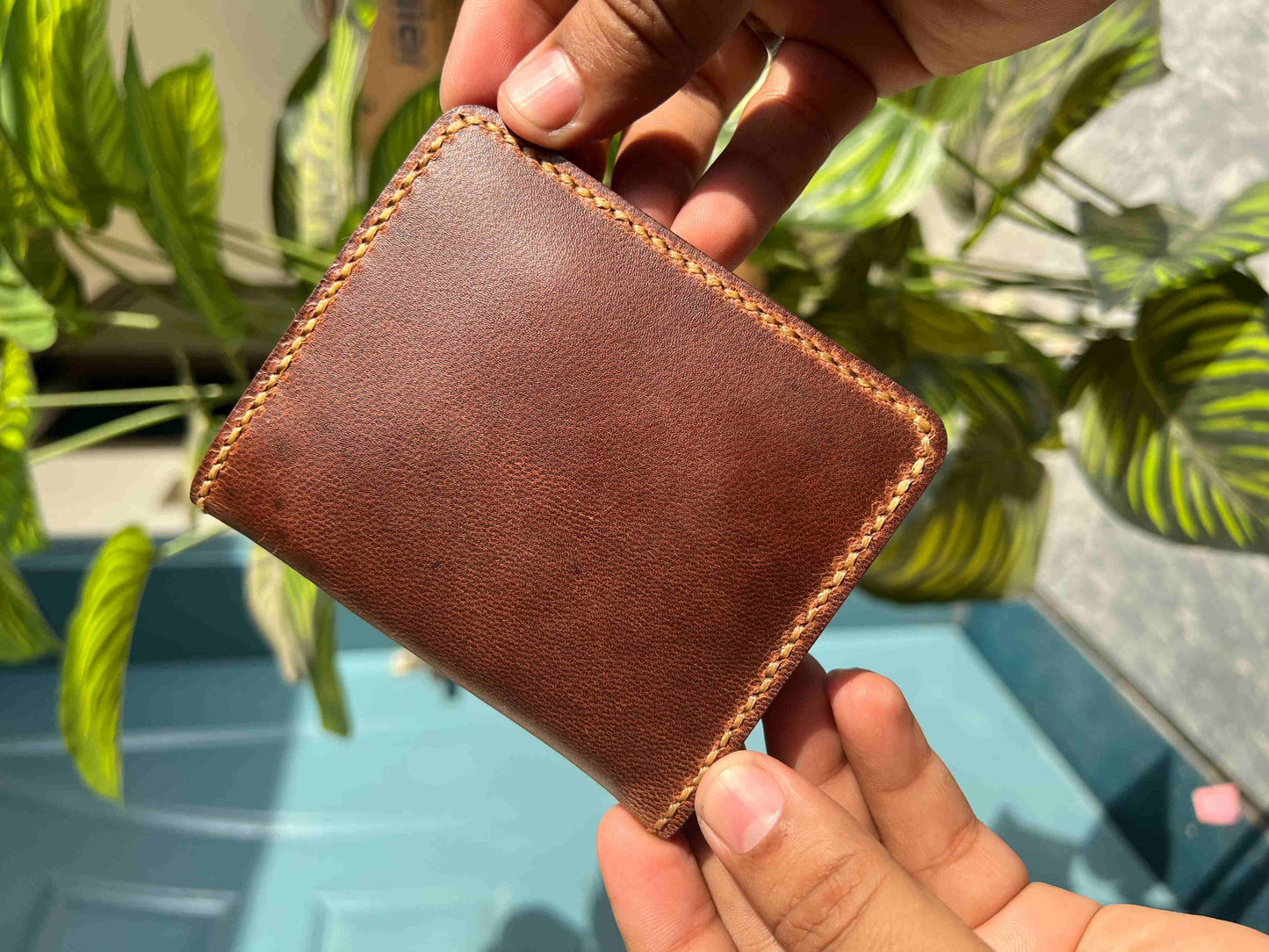 ARABIC ROVER GOAT LEATHER - Vertical Card Holder