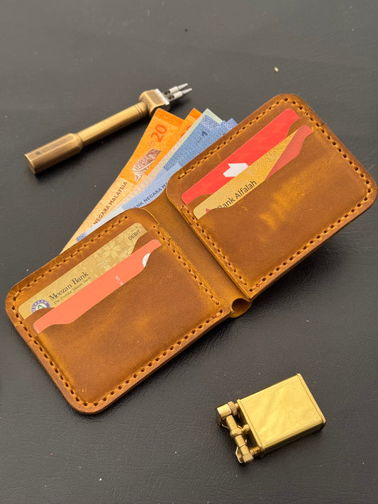 BiFold Pullup Leather Wallet