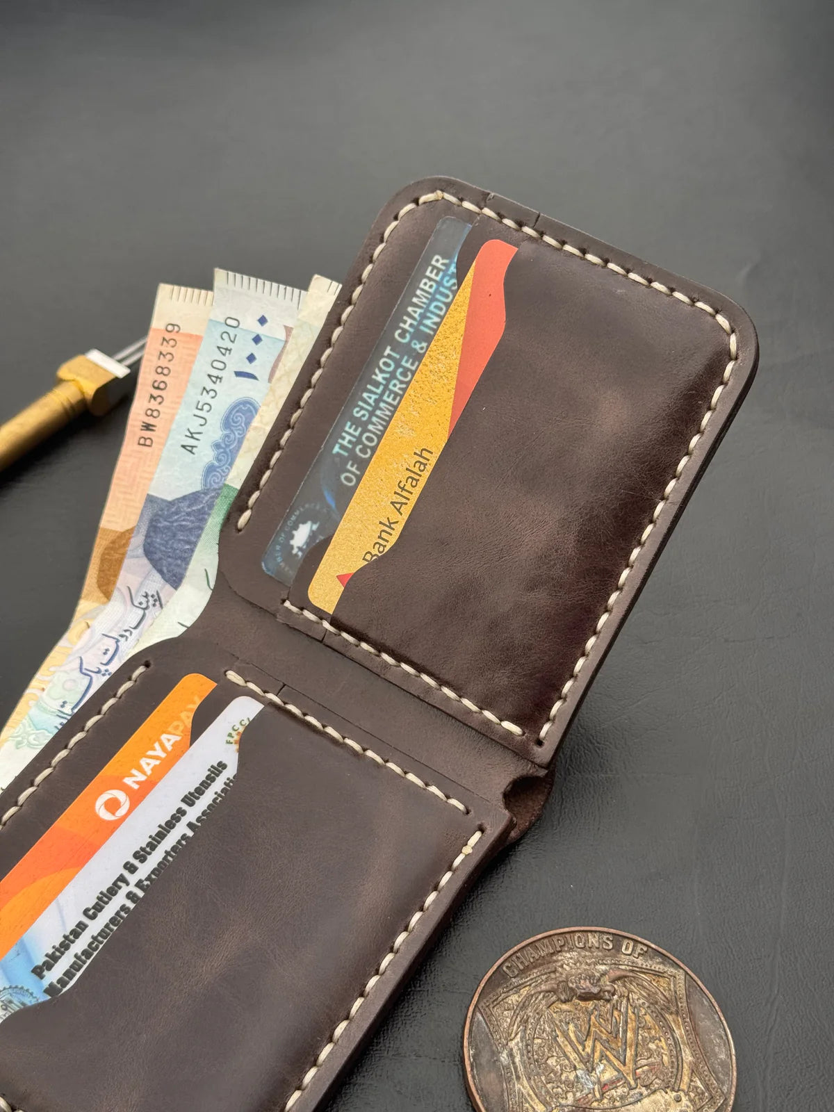 BiFold Pullup Leather Wallet
