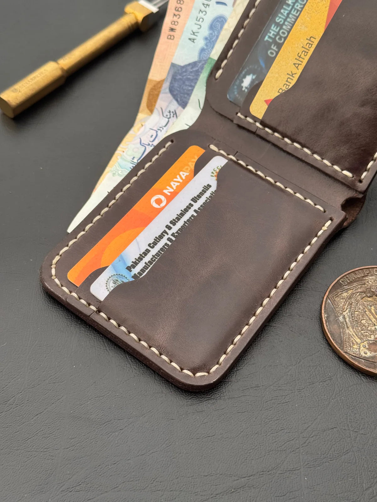 BiFold Pullup Leather Wallet