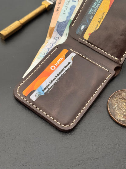BiFold Pullup Leather Wallet